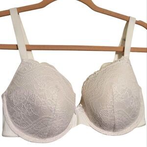 Parisian Intimates Crochet Lace Balconette Bra, Size 36DD NEW w/o TAG